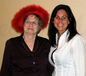 RED ... The Rouge Dames Red Hatters met at Seasons Bistro in Bryan for their February meeting. Guest speaker, Julie Santa-Rita, gave an interesting talk on “Women’s Self Defense”. Julie and her husband hold training classes on self-defense and also the use handling of firearms. Pictured here are hostess Janet Clark with Julie Santa-Rita.