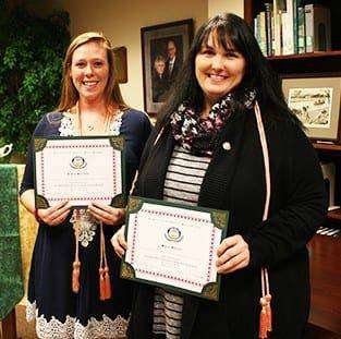 Jessy Duchene (Montpelier) and Sara Warner (Edgerton).